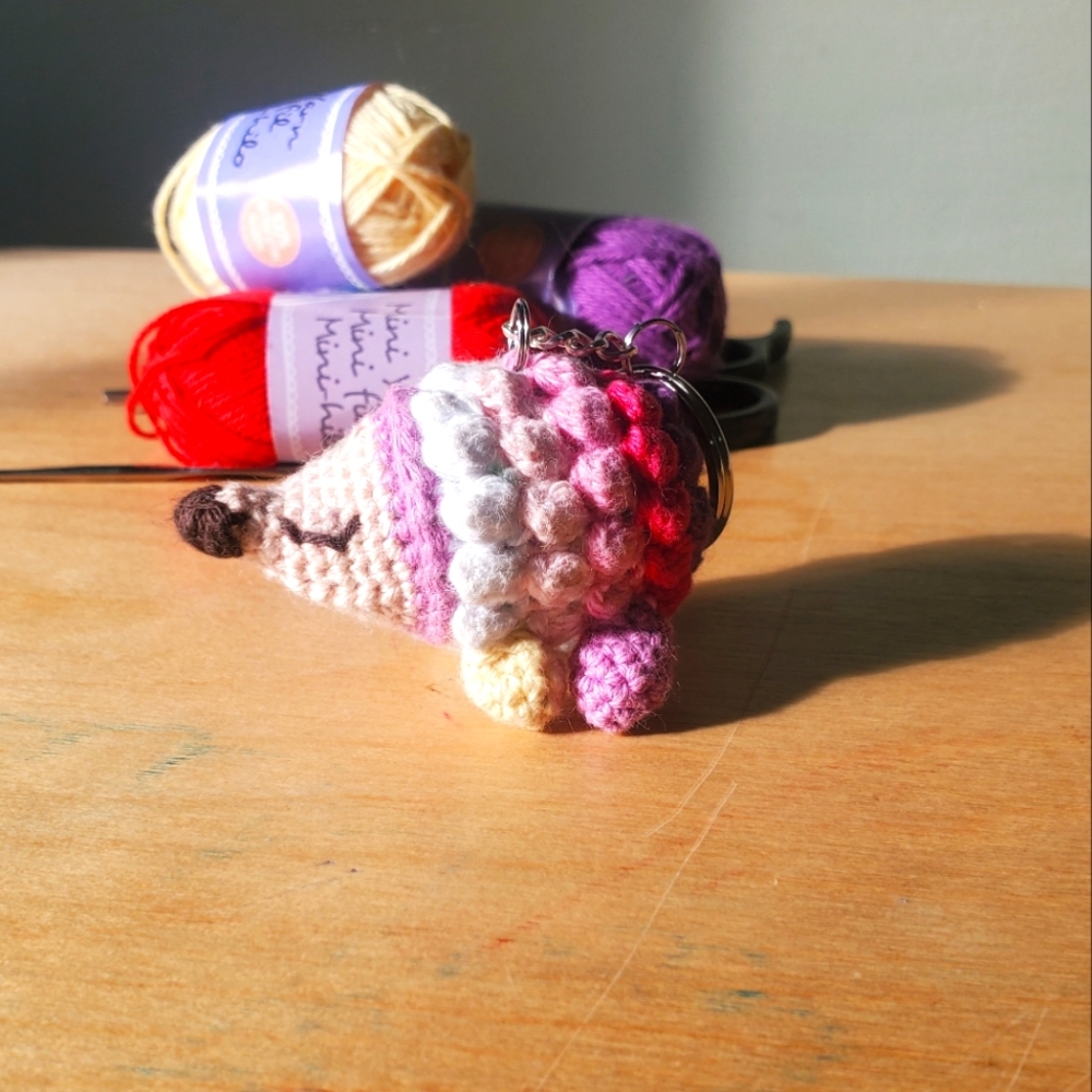 Hedgehog keychain Handmade